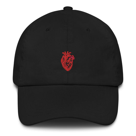 Embroidered Heart Hat