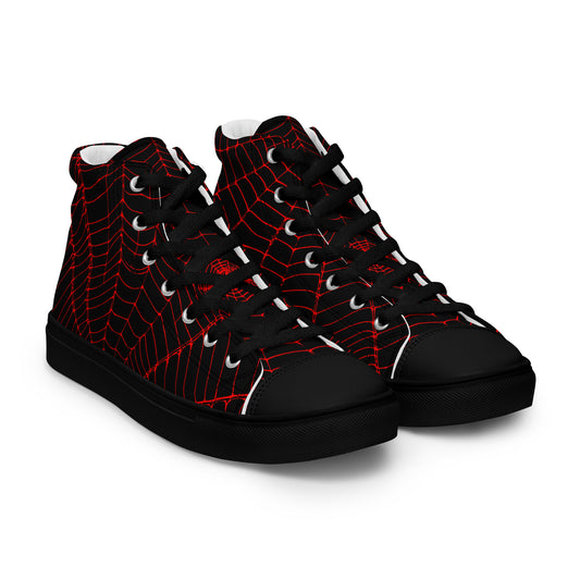 Women’s Spiderweb high top canvas shoes